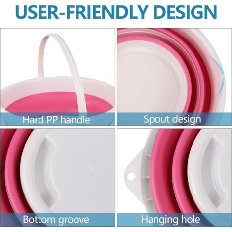Seau Pliable Pour Poissons Et Eau – Pratique Pour La Pêche, Le Camping Et Le Jardin
