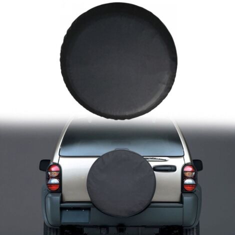Housse de Roue de Secours Noire pour Auto Voiture, Housses de Pneus Voiture Sac à Pneu pour Pneu de 60 à 69 cm de diamètre. (1/5)