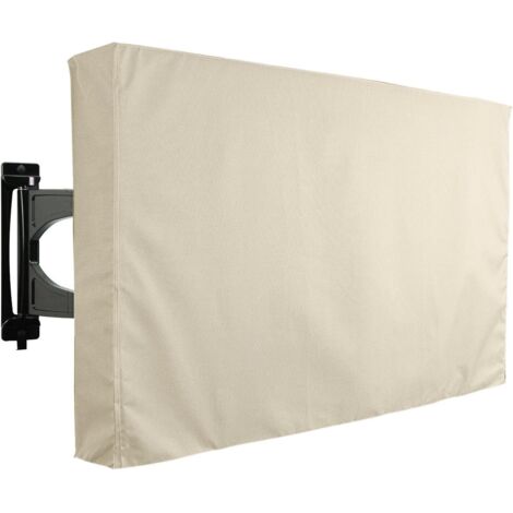 Housse de protection pour téléviseur d'extérieur, compatible avec tous les téléviseurs LED, LCD et plasma, jaune (46-48in). (1/5)