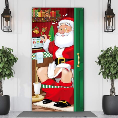 Décoration de Noël, convient pour une utilisation intérieure et extérieure, Noël, décoration de la maison, 73 x 35 pouces, style 5. (1/5)