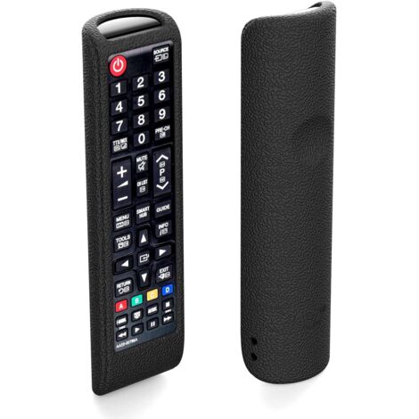 Étui pour télécommande - Compatible avec les téléviseurs intelligents Samsung - Antichoc (noir) (1/5)