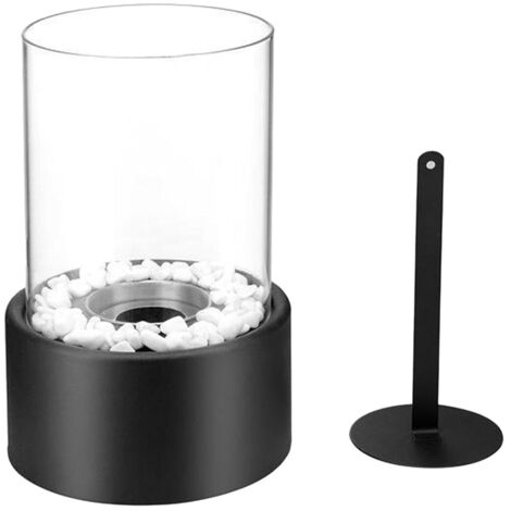 Foyer de table portable et couvert pour patios, cuisine et repas en plein air Foyers et foyers extérieurs Noir, 12 x 22 cm. (1/5)