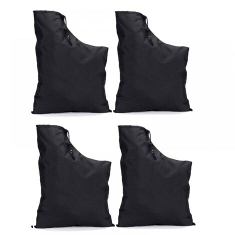 4 sacs d'aspirateur souffleur de feuilles, sac de rangement de rechange pour souffleur de feuilles, sac de collecte de feuilles avec fond zippé (1/5)