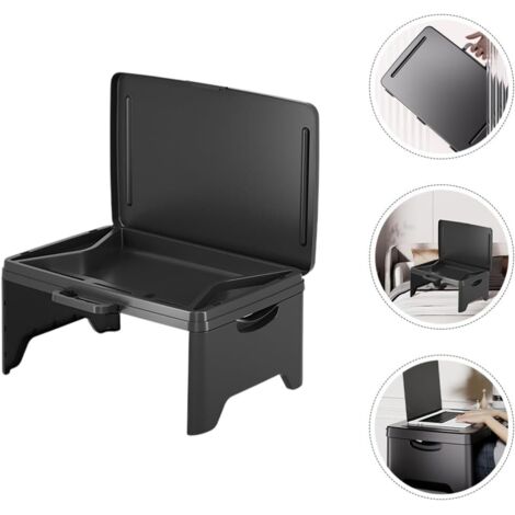 Table pliante portable pour ordinateur portable, table de petit-déjeuner multifonctionnelle, table de dessin, d'écriture et de lecture, noire. (1/5)
