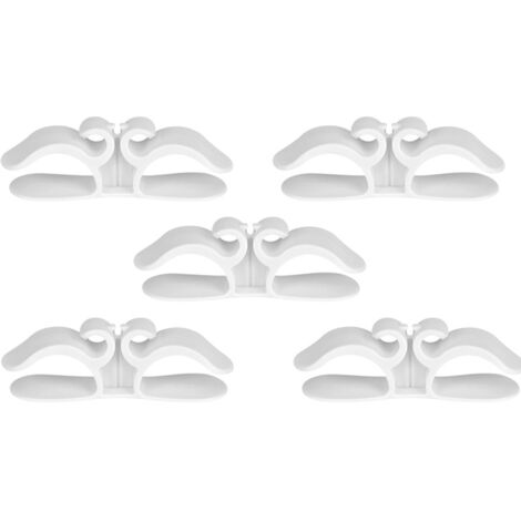 Organisateur de cordon de cuisine, 9,6 x 3 cm, petit enrouleur de cordon multifonctionnel pour appareils de cuisine, blanc, 5 pièces. (1/5)