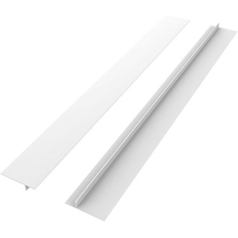 Mastic silicone pour plan de travail de cuisine, mastic anti-déversement entre le plan de travail et la cuisinière, lot de 2, blanc 76 cm (1/5)
