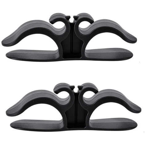 Organisateur de cordon de cuisine, 9,6 x 3 cm, petit enrouleur de cordon multifonctionnel pour appareils de cuisine, noir, 2 pièces. (1/5)