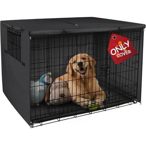 Housse extérieure pour animaux de compagnie, coupe-vent, anti-poussière , fabriquée en tissu Oxford 210D, taille : 1247984cm (noir). (1/5)
