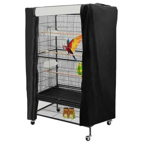 (80x54x120cm) Housse de protection anti-poussière pour cage à oiseaux, pare-soleil et housse imperméable, accessoires pour cage à oiseaux (1/5)