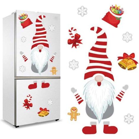 1 lot d'aimants de Noël pour réfrigérateur, décorations magnétiques de Noël, autocollants magnétiques (1/4)
