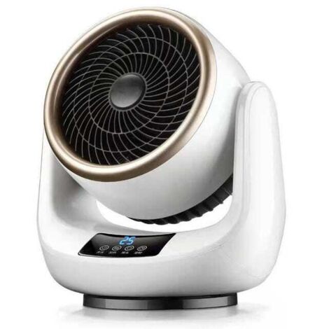 Radiateur électrique d'appoint avec télécommande, protection sûre contre la surchauffe et le basculement, chauffage rapide avec 3 réglages de chaleur (1/5)