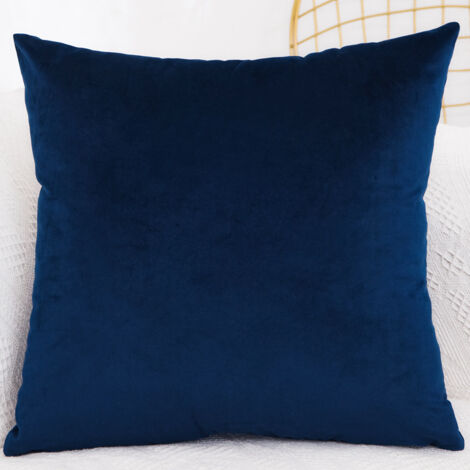 Coussins de canapé bleu marine unis, coussins lombaires, taies d'oreiller de bureau, taies d'oreiller de voiture (1/5)