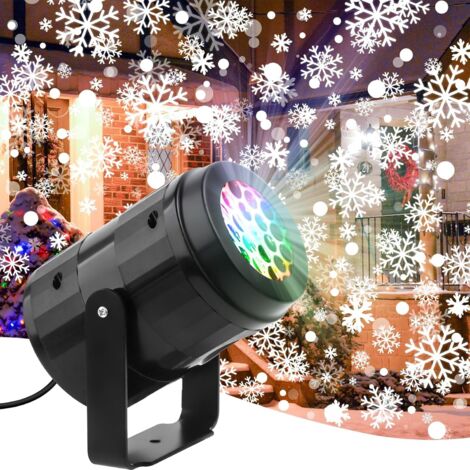 Apexxus Projecteur de flocons de neige de Noël, Dynamique LED Flocon de