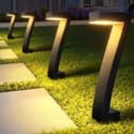 Lot de 4 lampes solaires LED d'extérieur , étanchéité IP65, lampadaire de jardin 0,45 W, idéal pour les allées, les patios et les allées