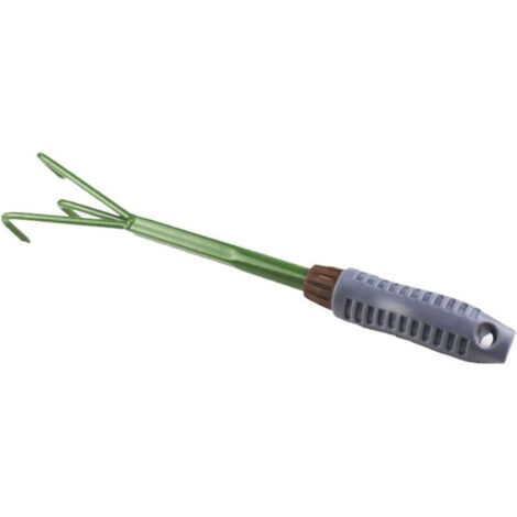 Râteau de jardin en métal à trois dents, râteau à gazon, râteau à feuilles, râteau en fer, outil agricole (1/4)
