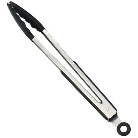 Pinces en acier inoxydable résistantes à la chaleur, pinces de cuisine résistantes à la chaleur, adaptées à la cuisson au four et au gril. (1/4)