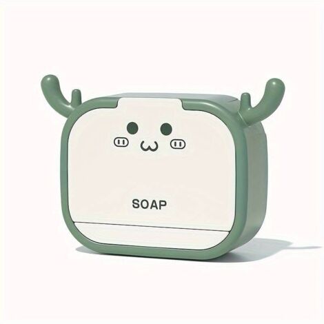 Porte-savon mural, support à savon en forme de bois de cerf, plateau d'égouttage, étagère de rangement pour savon, accessoires de salle de bain (1/5)