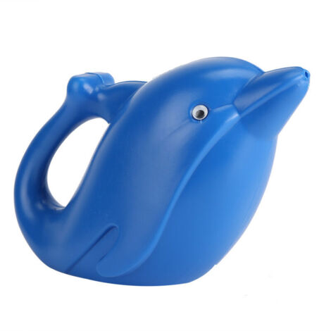1200 ml en plein air enfants en plastique dessin animé Animal arrosoir plage jouet jardinage saupoudrer Pot dauphin bleu (1/5)