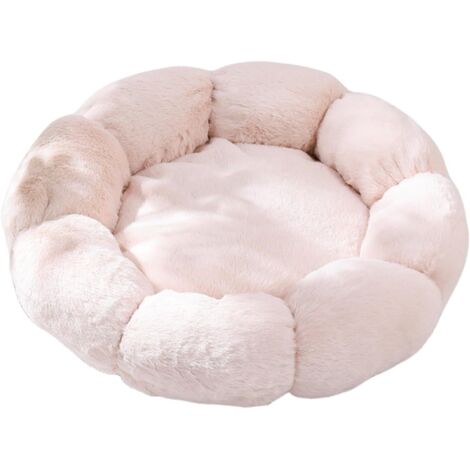 Ce sac de transport beige lavable pour animaux de compagnie est livré avec un matelas doux de 60 cm à motif floral et convient aux chats et aux chiens (1/4)