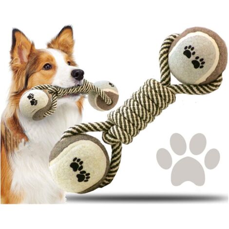 Fournitures de jouets pour animaux de compagnie, jouets pour chiens, jouet en corde pour chien molaire, boule à nœud (1/4)