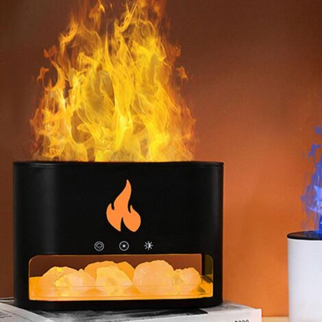 Diffuseur d'arômes à flamme – Lampe de sel de l'Himalaya avec arrêt automatique – 350 ml (1/5)
