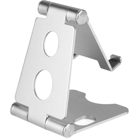 Support téléphone réglable en aluminium multi-angles, compatible iPhone, Samsung, Huawei et tous les smartphones (1/4)