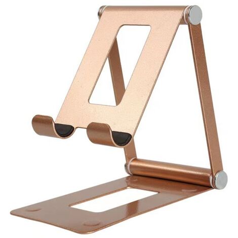 Support de bureau réglable en alliage d'aluminium pour téléphone et tablette, compatible avec une variété de smartphones. (1/5)