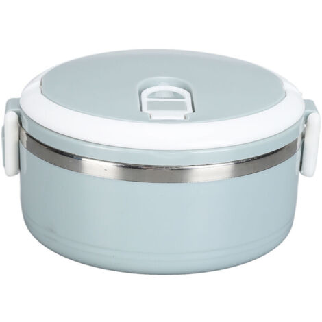 Boîte-repas isotherme en acier inoxydable 304 portable, idéale pour école, bureau et plein air - Modèle monocouche bleu nordique (1/5)
