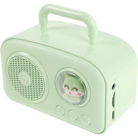 Cette mini enceinte sans fil rétro avec poignée est compatible avec les clés USB et les disques durs externes, ce qui la rend idéale pour les fêtes (1/5)