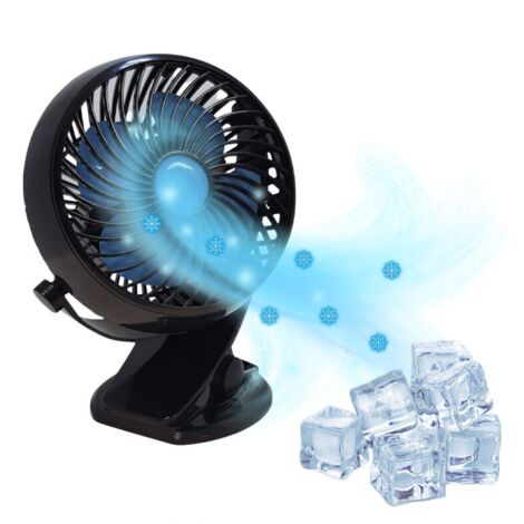 Ventilateur sans fil compact rechargeable – Puissance réglable – Tête orientable 360° – Autonomie longue durée – Chargeur USB inclus (1/4)