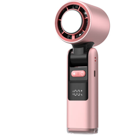 Ventilateur portable, mini ventilateur portable rechargeable et silencieux, ventilateur compact avec fonction de refroidissement (1/4)