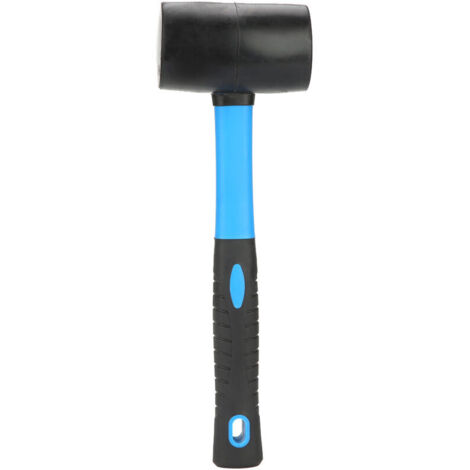 Marteau double face en caoutchouc souple et dur, marteau noir et bleu, marteau d'installation (1/5)
