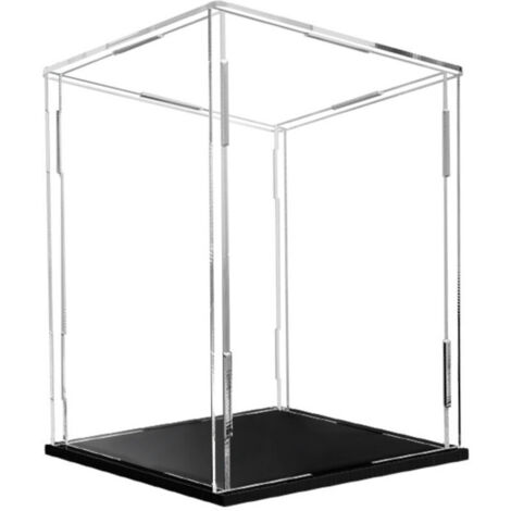 Vitrine en acrylique pour figurines d'action – Boîte de rangement transparente 15x15x25cm – Construction anti-poussière et durable - 15x15cmx25cm (1/4)