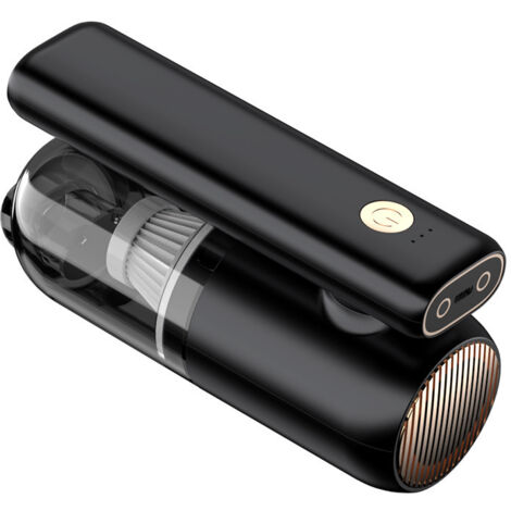Ce mini aspirateur est équipé d'une lumière LED et d'un port de chargement USB, ce qui le rend idéal pour nettoyer votre maison et votre voiture. (1/4)