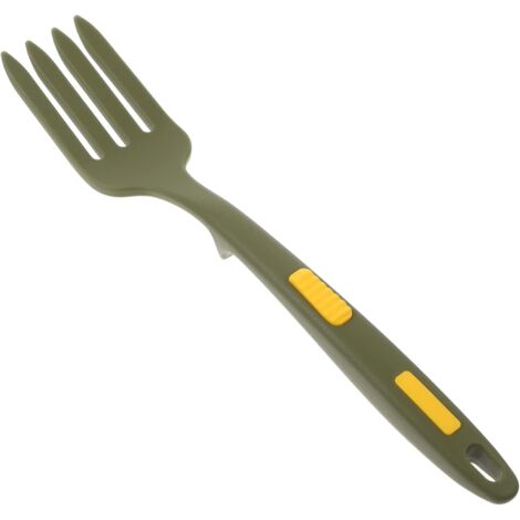 2pcs flexible silicone cuisine fourchette ustensiles de cuisine fourche anti - adhésif résistant à la chaleur fourche de service vert) (1/5)