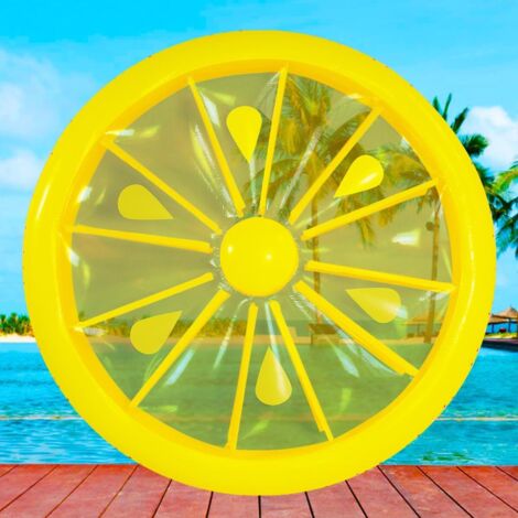 Flotteur de piscine pour adultes, hamac de flotteur de piscine pour adultes, radeau de piscine (taille gonflable: 160x160cm, jaune) (1/5)