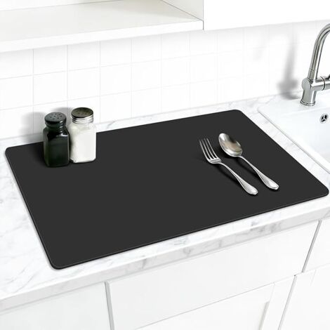 Coussins absorbants pour la cuisine coussins de drainage pour vaisselle évier de cuisine coussins de protection de comptoir 30x40cm (1 portion) (1/4)