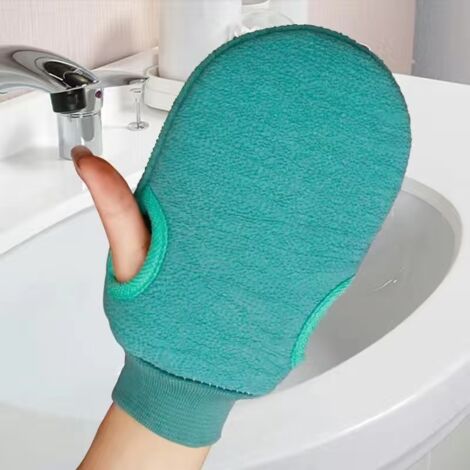 Gants exfoliants de haute qualité, adaptés aux hommes et aux femmes, pour un nettoyage en profondeur et l'élimination des peaux mortes. (1/5)