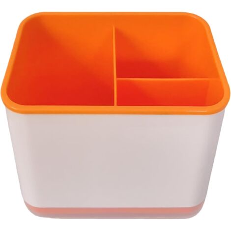 Égouttoir à vaisselle, range-fourchettes et cuillères à trois compartiments (1 pièce) (1/4)