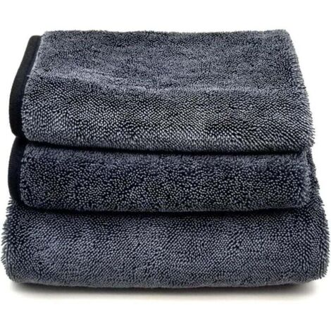 Chiffon de nettoyage en microfibre super absorbante - lavable et réutilisable (lot de 3,4060cm) (1/4)