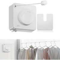 Étendoir à linge télescopique, étendoir à linge intérieur et extérieur, étendoir à linge en acier inoxydable de 4,2 m, (noir)