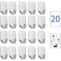 20 Pièces Adhésif forts 3M pour murs
