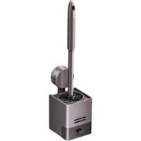 Ensemble brosse et porte-brosse WC, brosse WC murale avec ventouse et rangement intégré, convient aux surfaces lisses comme le carrelage ou le verre.