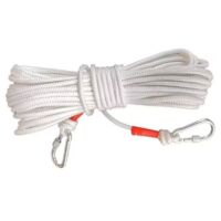 Corde à linge, corde à linge de voyage portable, corde à linge coupe-vent de haute qualité (blanche)