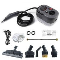 Nettoyeur vapeur, nettoyeur vapeur haute pression 2500W 220V, adapté aux voitures, cuisines, salles de bains et joints de carrelage (gris).