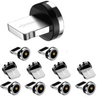 Connecteurs magnétiques pour câbles de charge Apple, lot de 10, têtes de charge magnétiques Apple