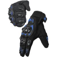 Gants de moto pour homme et femme - Respirants - Écran tactile - Gants de motocross - VTT - Pour la conduite, le cyclisme, la trottinette,M,bleu