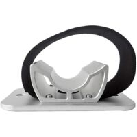 Support de roue arrière de vélo en alliage d'aluminium, porte-vélos de toit pour voiture, avec sangles de fixation en nylon (argenté)
