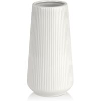 Vase en céramique blanche, petit vase mignon pour fleurs d'herbes de la pampa, idéal pour la maison, le salon, une table ou une étagère.