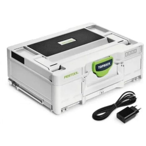 Festool – Radio de chantier Bluetooth TOPROCK SYS3 BT20 M 137 – 20W – Portée 50m – Batterie 11V – USB 5V/1A – Compatible streaming audio